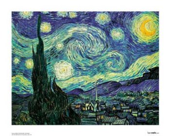 Starry Night, Art Poster by Vincent Van Gogh