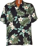   Exclusive Hawaiian (Herringbone Rayon) Plumeria Aloha Shirt