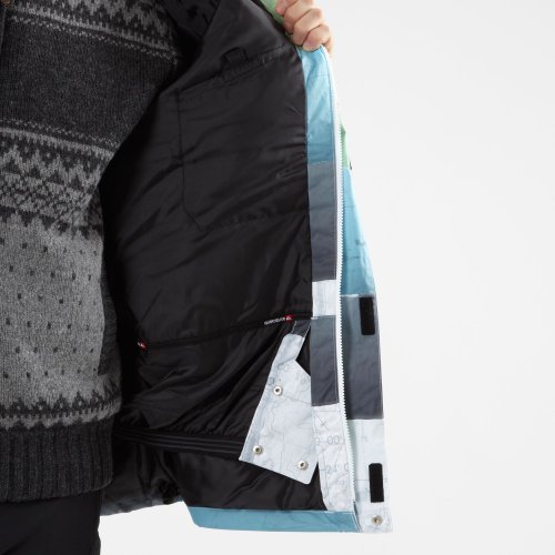 Quiksilver Last Mission Print 1 Men's Jacket Alpha Large