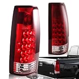 1988 - 1998 Chevy GMC C10 Truck Chrome Housing Red Lens Altezza Style Rear Tail... by RS Type