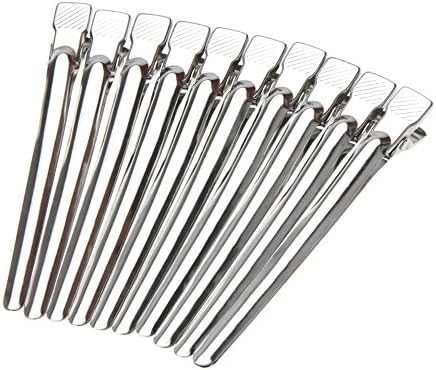Styling Tools 10pcs Silver Flat Metal Single Prong Alligator Hair Clips Barrette for Bows DIY Accessories Hairpins