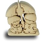 Couple with Umbrella - Handcrafted Wooden Puzzle