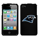 iPhone 4 Carolina Panthers Black Snap on Superior Hard Cover