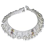 Womens Sterling Silver Jewelry Ankle Bracelet Pairs 228 gms. 9.75