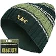 Sublime - Cable Knit Striped Logo Beanie Hat