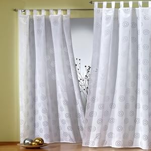 Vorhang, Fertiggardine, Gardinen, Store, 1 Schlaufenschal mit 7