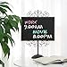MyGift Stylish Vintage Brown Metal Frame Semi-Permanent Chalkboard Display Sign Stand