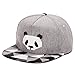 Blank Adjustable Flat Bill Plain Snapback Hats Caps (One Size, Black/Burgundy)