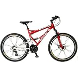 Schwinn Protocol 1.0 Men's Dual-Suspension Mountain Bike (26-Inch Wheels, Red)