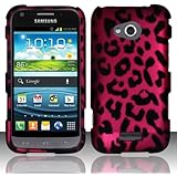 For Samsung Galaxy Victory 4G LTE L300 (Sprint) Rubberized Design Cover - Pink Leopard