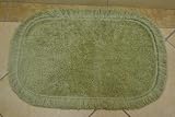 Sherry Kline Crossweave Sage Green Bath Rug (Set of 2)