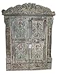 Mogul Antique Jharokha Door Frame Rustic Terrace Window India Furniture