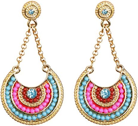 Vibrant Multicolor Dangle Earrings
