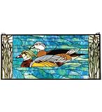 35 Inch W X 16 Inch H Wood Ducks Window Windows