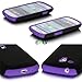 Galaxy S3 MINI Case, E LV Samsung Galaxy S3 MINI Case - Shock-Absorption / High Impact Resistant Hybrid Dual Layer Armor Defender Full Body Protective Case Cover (Hard Plastic with Soft Silicon) for Galaxy S3 Mini i8190 (Purple, Samsung Galaxy S3 Mini)