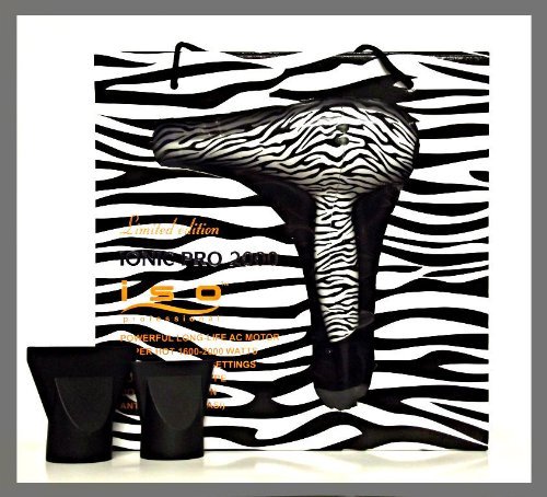ISO LIMITED EDITION Ionic Pro 2000 Hair Dryer-Zebra