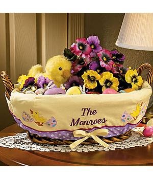 Personalized Basket Liner - Easter