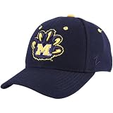 Zephyr Michigan Wolverines Navy Fitted Hat W/Wolverine Claw