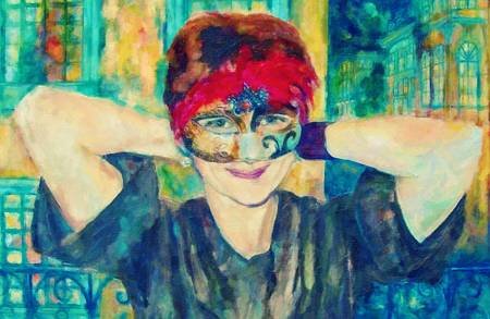 Custom Order #MM-H0E, Oil on Canvas, Custom Painting of The Person You Love, For 1 Person of Customer's Choice, Style: Expressionism, with Signature Text 
