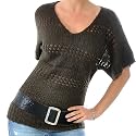 VERO MODA Essence 2/4 Long Pulli braun