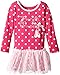 The Children's Place Little Girls' Long Sleeve Dot Leave A Little Sparkle Dress