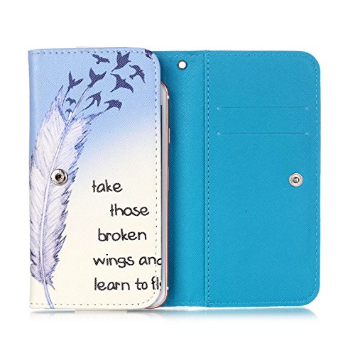Bayke / New Alcatel OneTouch POP C9 S9 / POP Mega / POP Mega LTE / IDOL 3 (5.5") Case ,Universal Smartphone Wallet Clutch Bag Wristlet Cell Phone Carrying Case