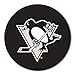 FANMATS 10273 Pittsburgh Penguins Hockey Puck Shaped Rug - 27in. Diameter, Hockey Puck Design, Sports Fan Accent Rug - Black