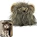 MEWTOGO Lion Mane Wig Funny Cat Kitty Little Puppy Costume, Adorable Pet Turned Hat, Small