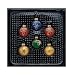 Set of 4 Multi Color Shooting Star Glass Ball Christmas Ornaments 1.25