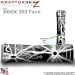 Lightning White Skin by WraptorSkinz TM fits XBOX 360 Factory Faceplates