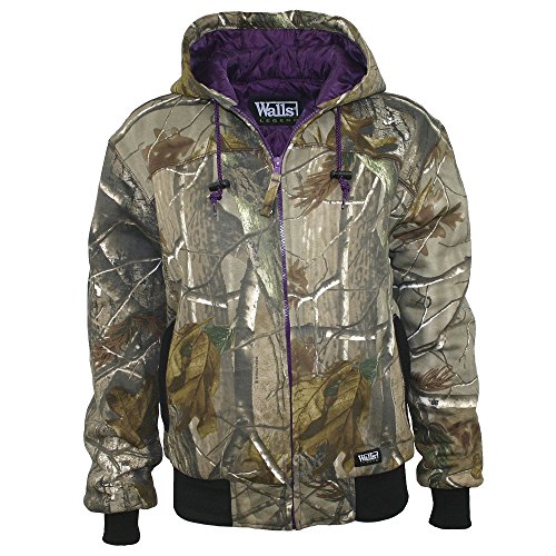 Walls Women s Ladies Quilted Fleece Hooded Jacket, Realtree Extra, X-Large