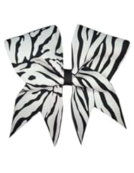 Sports: Chosen Bows Big Zebra Cheer Bow - Chosen Bows