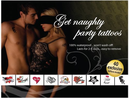 Adult Body Art Get Naughty Party Tattoos