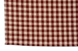 Dunroven House 803-32 Small Check Tea Towel in Red with Tea Dyed Background- Pack of 6