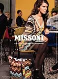 Missoni Blue V-Neck Knit Cardigan Sweater - Multicolor Zigzag Print -SMALL