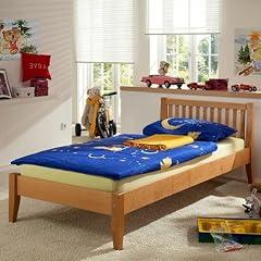 Einzelbett SONJA, Buche massiv, natur 90 x200 cm