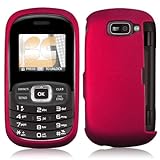 Premium - LG Octane VN530 Protex Rose Pink Rubber Feel Protective Case (Car ....