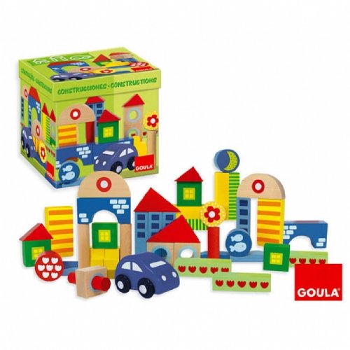 Goula D50203 - Bausteine Set aus Holz mit Holzauto, 40 Teile Preisvergleich