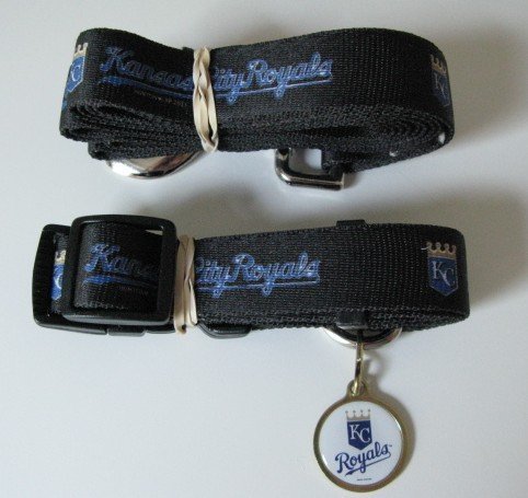 Kansas City Royals Pet Accessories Set - Small (6' Leash, Collar, and ID Tag)