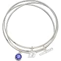 LogoArt Baltimore Ravens 2.5 Inch Crystal Bangle Bracelets