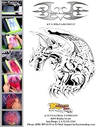 GARGOYLE 3 - DRAGON AIRBRUSH STENCIL-AIR BRUSH TEMPLATE
