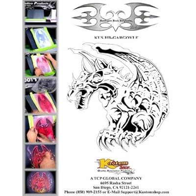 Amazoncom GARGOYLE 3 DRAGON AIRBRUSH STENCILAIR BRUSH TEMPLATE