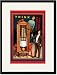 Black Framed/Matted Print 17x23, THINK OUTSIDE THE BOX Image