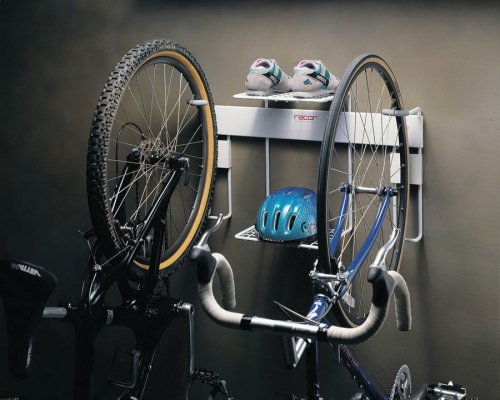 Racor BR-2R Double Vertical Bike Rack with Center Shelf