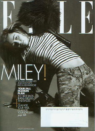 Elle Magazine August 2009 Miley Cyrus (No. 288)