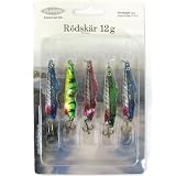 FLADEN Leurres 12g - Paquet de 5 Leurres taille 8, hamecon triple
