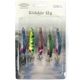 5 Fladen Rodskar 12g Fishing Tackle Lures Size 8 Trebles