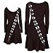Star Wars I Am Chewbacca Long-Sleeved Costume Skater Dress