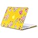 Kuzy - Vintage Flowers Rubberized Hard Case for Older MacBook Pro 15.4 inch with Retina Display A1398 15 inch Plastic Shell Cover - Vintage Flowers Yellow