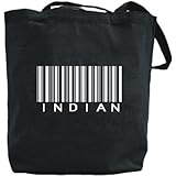 Canvas Tote Bag Black " Barcode Indian " Religion Canvas Tote Bag Black " Barcode Indian " Religion